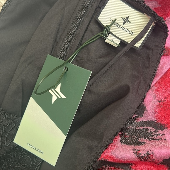 NWT Tuckernuck Cerise Begonia Blossom Eyelet Lace Jacquard Joss Midi Dress Sz L - Picture 12 of 13